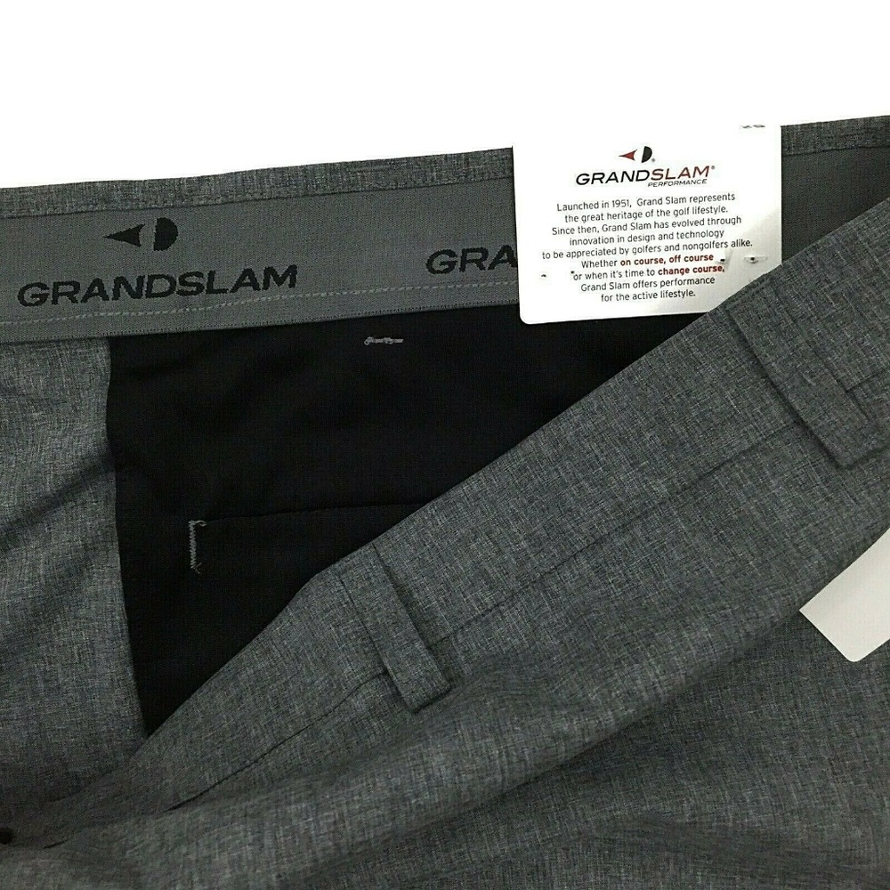 Grand Slam Performance Golf Shorts Gray Size 52 - Picture 3 of 6